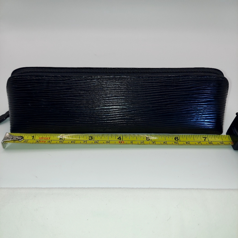 LOUIS VUITTON LV Trousse Crayons Pen Cosmetic Case Epi Leather Black France - Picture 13 of 15